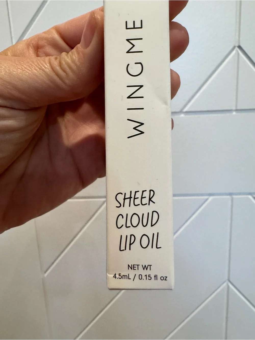 WINGME Cosmetics Sheer Cloud Lip Oil Plume NIB Full Size 4.5mL